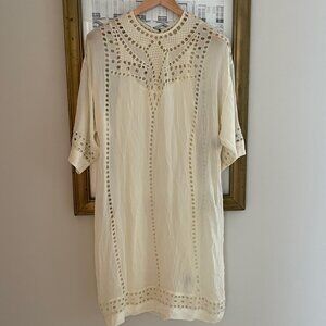 Isabel Marant Etoile Midi Cream tea dress size 34